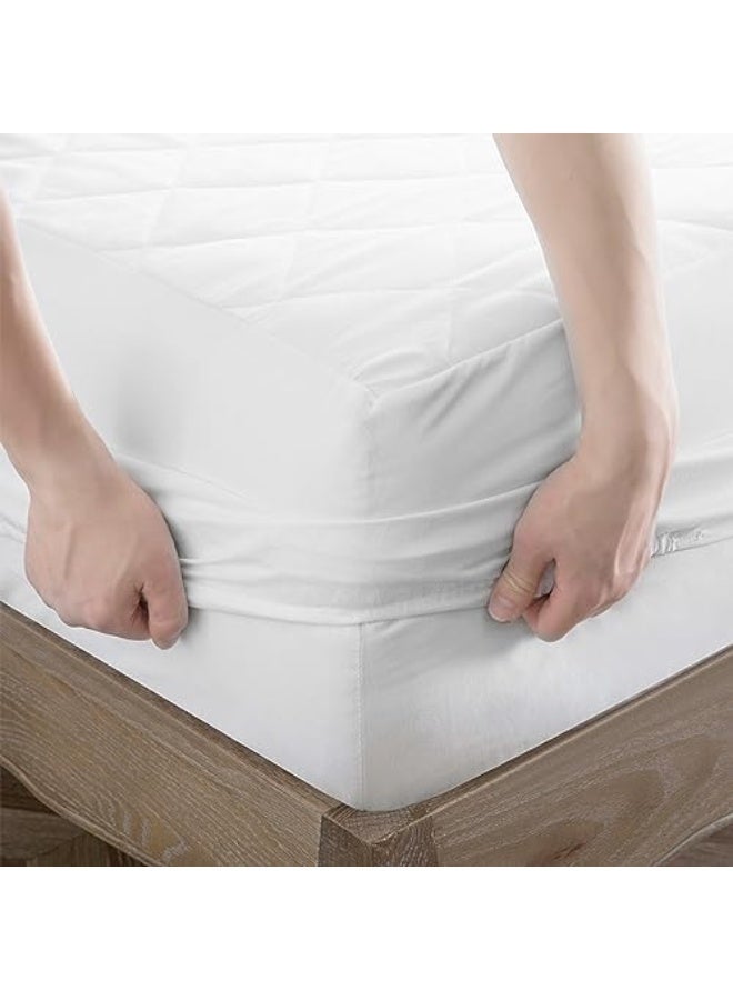 اوريكسهوم واقٍ للمرتبة من – مانع للضوضاء، قابل للتنفس، مضاد للحساسية مع جيب عميق، متوفر بمقاسات مفرد/مزدوج/كينغ/سوبر كينغ - Image 1